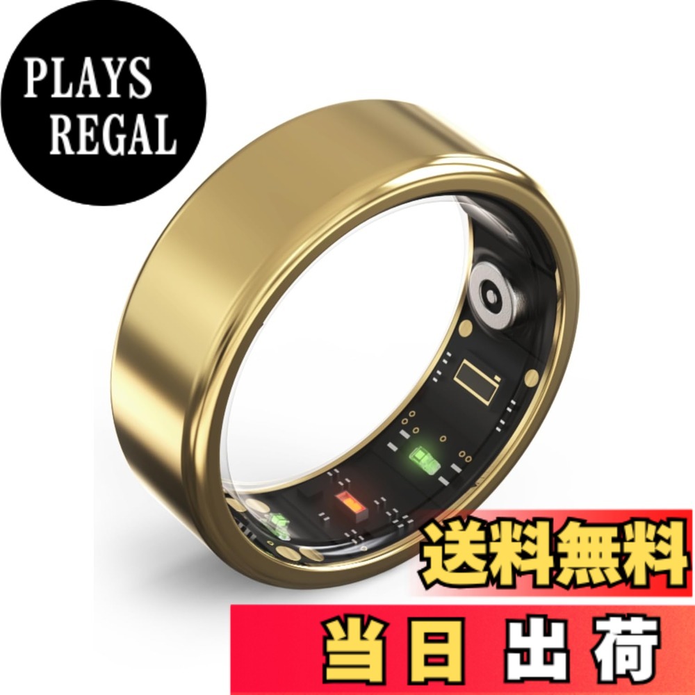【送料無料】【モノ批評誌「MONOQLO」ベストバイ受賞】 スマートリング monomam ring モノマム 健康管理 iPhone対応 睡眠記録 運動記録 色：ゴールド、サイズ：20号（内周 62.1mm）｜PLAYS REGAL