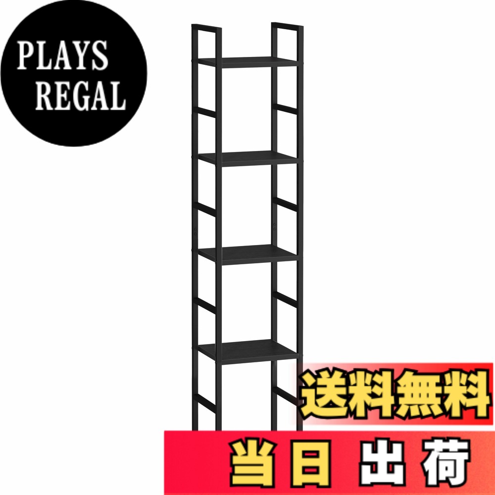 【貨物輸送無料】XINYF 棚 今めかしい か細い シェルフ 仕合わせ 書物棚 色：黒いこと、大きさ：M5-29-23.5