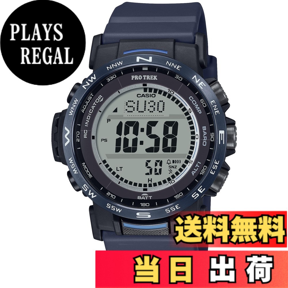 【送料無料】[カシオ] 腕時計 プロトレック 【国内正規品】 クライマーライン 電波ソーラー バイオマスプラスチック採用 色：ネイビー｜PLAYS REGAL