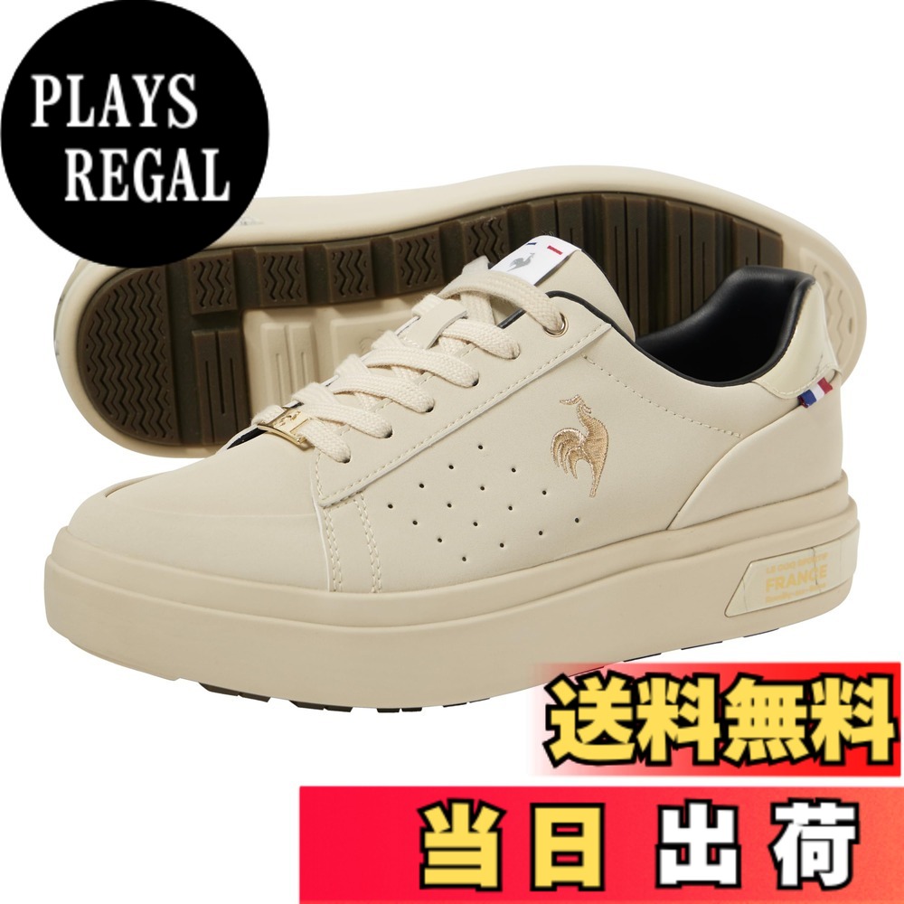 【送料無料】le coq sportif(ルコックスポルティフ) レディース LA セ-ヴル PF 厚底 消臭 防水 晴雨兼用 雨 グリップ 水はけスニーカー 色：BGBG(LU5FRS76LZ)、サイズ：23.0 cm｜PLAYS REGAL