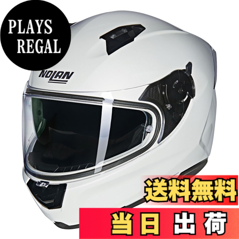 【送料無料】【国内正規品】 NOLAN (ノーラン) バイク用 ヘルメット フルフェイス N60-6 色：PEARLWHITE/320、サイズ：M｜PLAYS REGAL