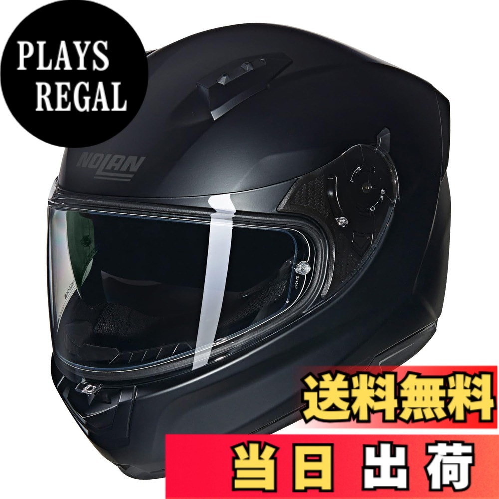 【送料無料】【国内正規品】 NOLAN (ノーラン) バイク用 ヘルメット フルフェイス N60-6 色:FLATBLACK/302、サイズ:XL|PLAYS REGAL