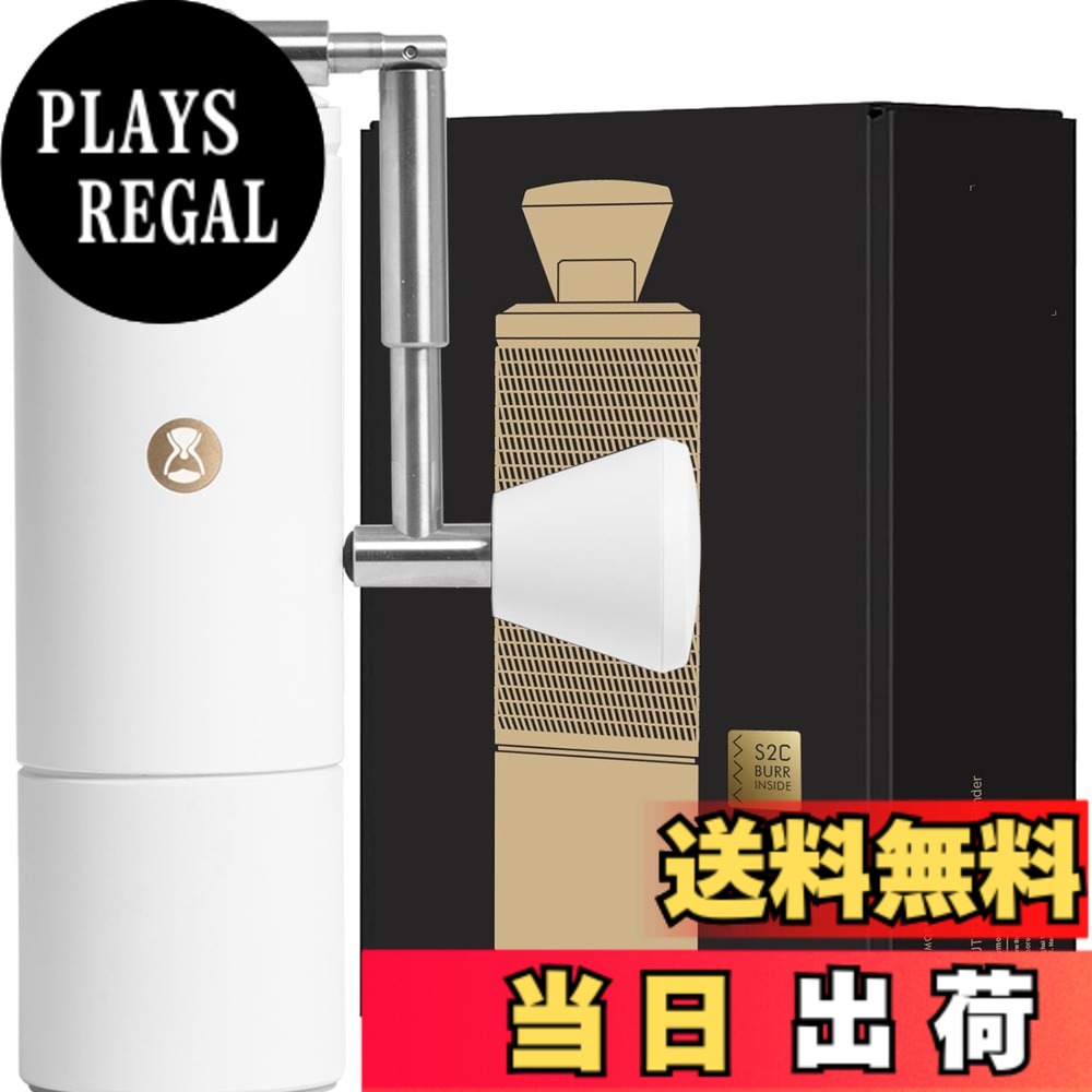 【送料無料】タイムモア TIMEMORE 栗子C2S 手挽きコーヒーミル 手動式 コーヒーグラインダー ステンレス臼 粗さ調整可能 清掃しやすい coffee grinder 家庭用 省力性 ダイヤモンド 色：C5-PRO-ホワイト｜PLAYS REGAL