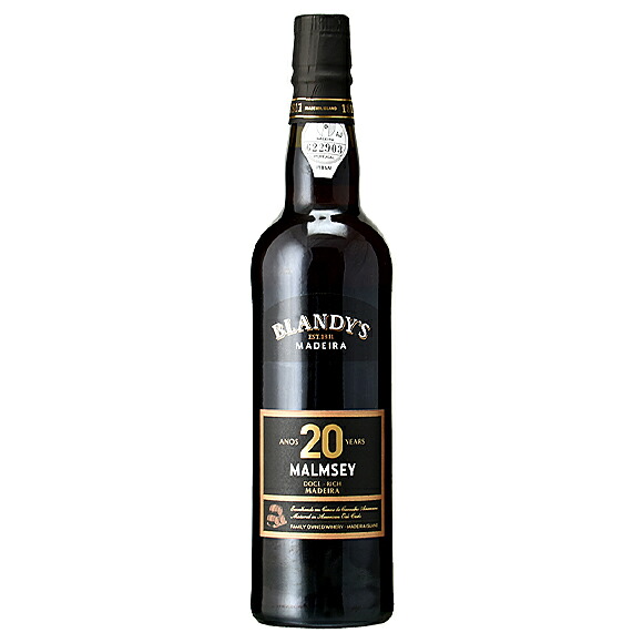 ワイン／マディラワイン ブランディーズ　マデイラ マルムジー 20年　甘口　 19%／500ml