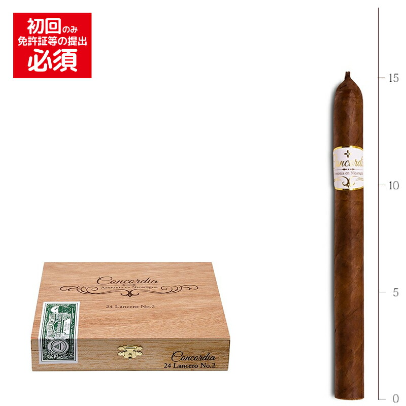 【プレミアムシガー】【まとめ買い】（24本入り）コンコルディア　ランセロ　No.2[38RG／152mm]〔ロンズデール系〕(強さ：●●●〇〇)※キューバンシガー輸入｜Wine＆Cigar リカープラザ大越酒店 31,200円