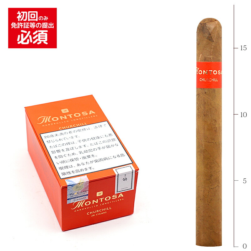 【プレミアムシガー】【バンドル】【５本入り】<BR>　モントーサ　チャーチル<BR>　≪50RG／170mm≫　[チャーチル系]　（強さ：）