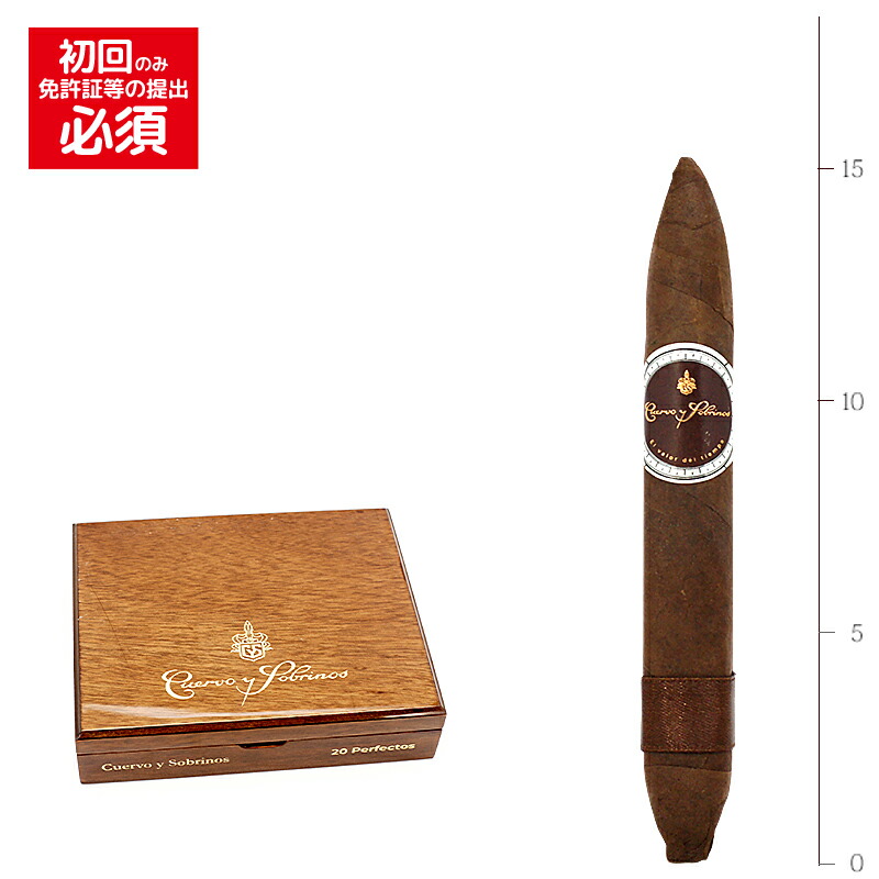【プレミアムシガー】【箱買い】【２０本入り】<BR>　クエルボ・イ・ソブリノス　ペルフェクト　56RG／152mm≫　[パーフェクト系]　（強さ：　　　）