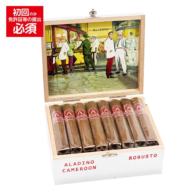 【プレミアムシガー】【箱買い】【２４本入り】 　アラディーノ　カメルーン　ロブスト ［50RG／127mm］［ロブスト系］［強さ：］