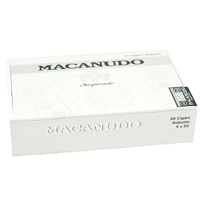 【プレミアムシガー】【箱買い】【２０本入り】<BR>　マカヌード・ホワイト　インスピラード　ロブスト<BR>　≪50RG／127mm≫　[ロブスト系]　（強さ：●●●〇〇）