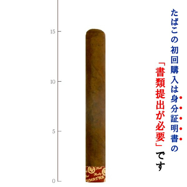 【プレミアムシガー】【保湿パック】【５本入り】<BR>　ロッキーパテル　エッジ・トロ　スマトラ<BR>　≪52RG／152mm≫　[トロサイズ系]　（強さ：●●●〇〇）〔タバナカ輸入〕