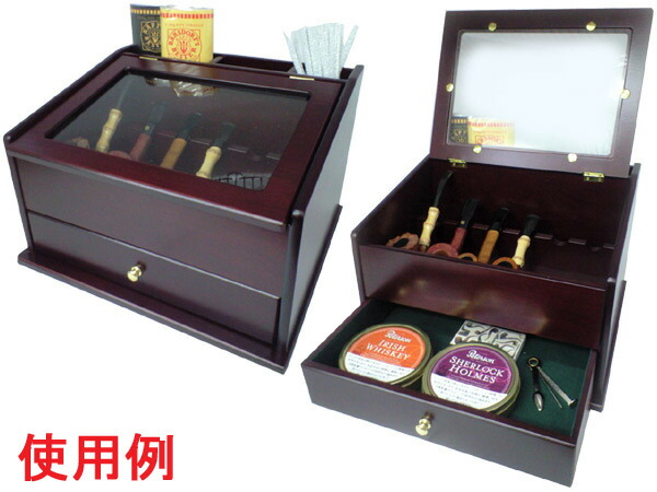 喫煙具・パイプ用品／収納　<BR>　春山商事　パイプキャビネット　６本用　ＨＬ／６０<BR>　【送料無料】　［パイプ用喫煙具]<BR>