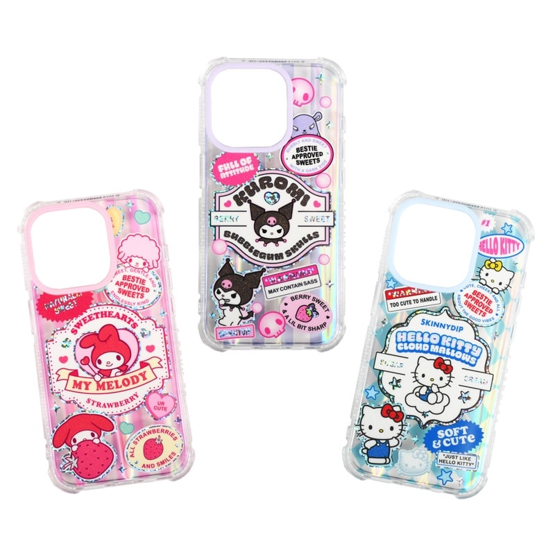 SKINNYDIPサンリオキャラクターズ第2弾iPhone15ケース.ストラップ SKINNYDIPサンリオキャラクターズ第2弾iPhone15ケース.ストラップ