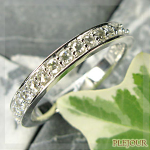 18Kミル打ちローズカットハーフエタニティリング　2本セット 楽天市場】ハーフエタニティーリング・ローズカットダイヤモンド