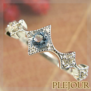 楽天市場】スクエアカット アクアマリン-1.85ct＆角ダイヤ