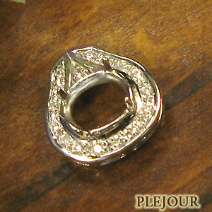 リフォーム用・18金製・ペンダント・空枠｜PLEJOUR 誕生石ジュエリー専門店