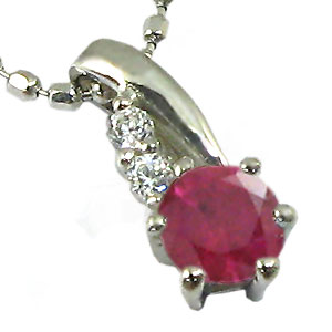 楽天市場】K18ルビーペンダントトップ【Luna】(18k、18金製)(p1707