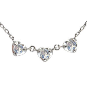 ロイヤルブルームーンストーン・ブレスレット・6月誕生石・ハート・ブレス・K10・トリロジー|PLEJOUR 誕生石ジュエリー専門店