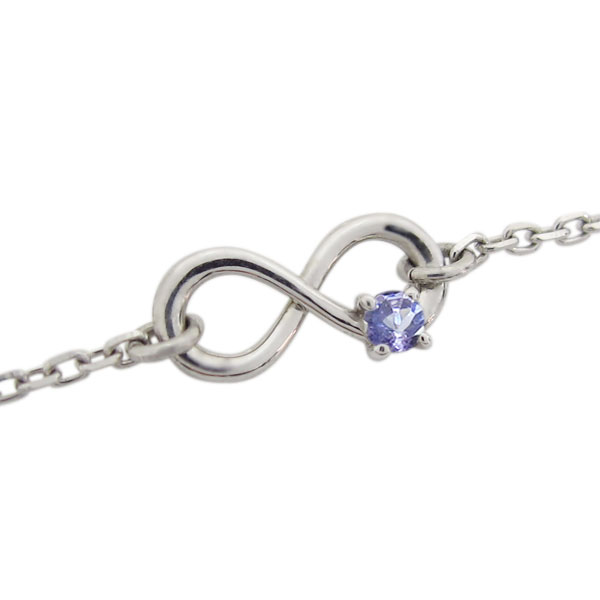 プラチナ ブレスレット タンザナイト Infinity ブレスレット｜PLEJOUR 誕生石ジュエリー専門店