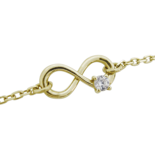 アンクレット ダイヤモンド 10金 Infinity 無限 ブレスレット｜PLEJOUR 誕生石ジュエリー専門店