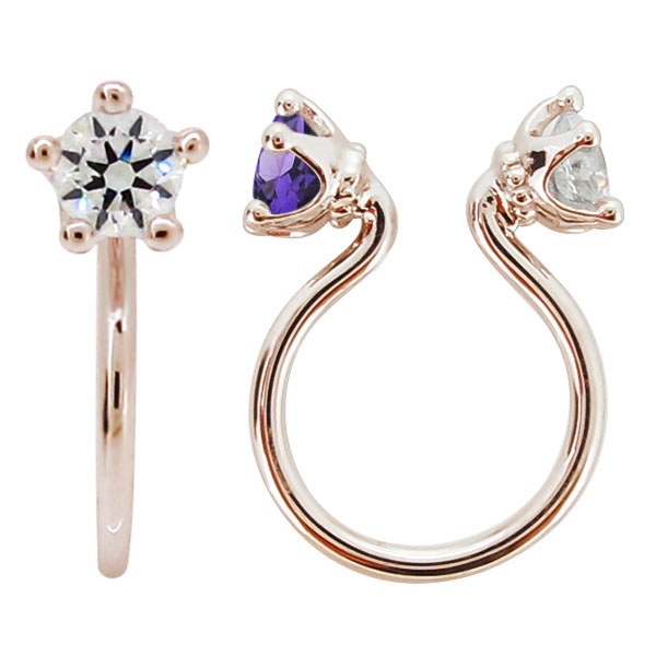 日本限定モデル イヤーカフ シンプル レディース 王冠 ノンホールピアス 可愛い イヤリング おしゃれ 誕生石 ダイヤモンド 片耳 敬老の日 イヤリング Indonesiadevelopmentforum Com