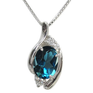 ロンドンブルートパーズ ネックレス レディース プラチナ Pt900 大粒 ペンダント 11月誕生石 シンプル ロンドンブルートパーズネックレス 誕生石ジュエリー|PLEJOUR 誕生石ジュエリー専門店