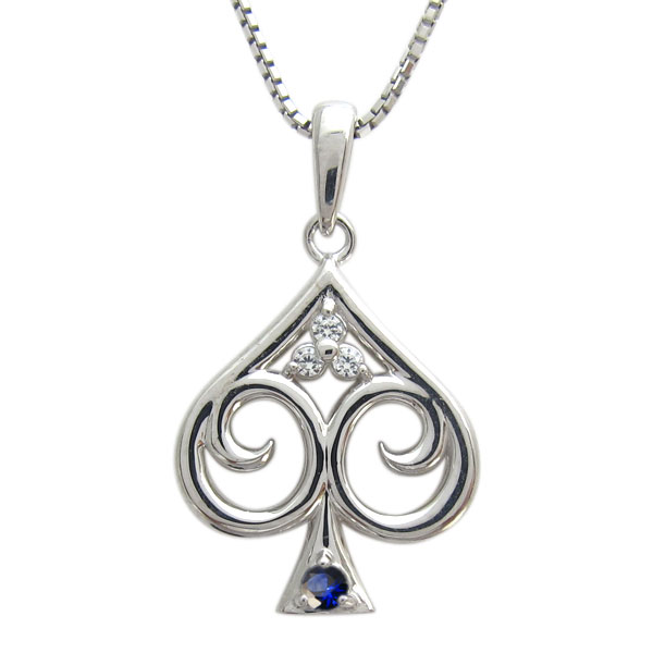 手数料安い プラチナネックレス スペード トランプ メンズペンダント 人気ブランドを Newsite Churchfieldrealestate Com