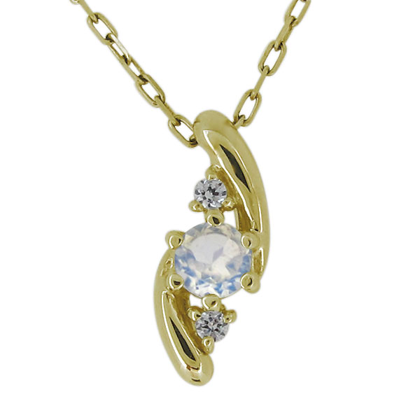 18金 ネックレス 天然石 オシャレ レディース シンプル ペンダント イエローゴールド ピンクゴールド 18k ジュエリー 上品 プレゼント 母の日 ギフト|PLEJOUR 誕生石ジュエリー専門店