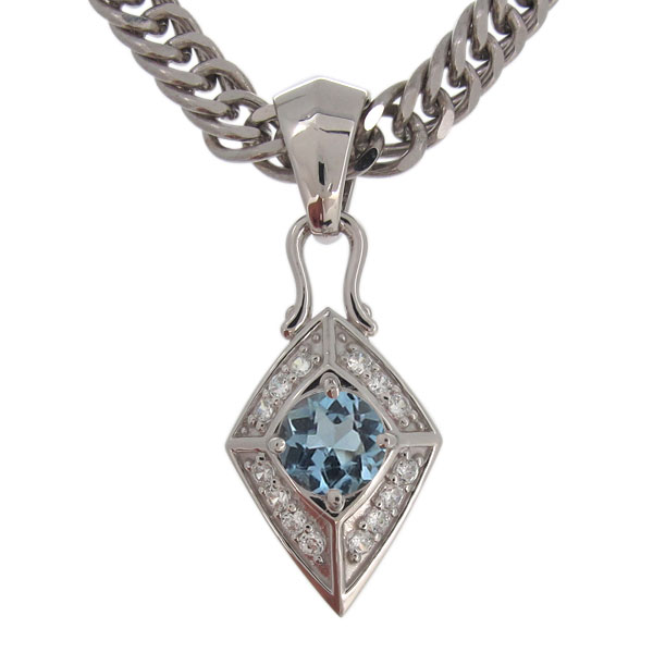 注目ブランド 楽天市場 メンズネックレス プラチナ 天然石 アクアマリンサンタマリア ペンダント 喜平 Plejour プレジュール お歳暮 Www Caymanislandsrealty Com