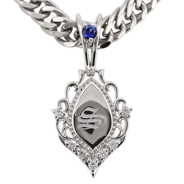 絶対一番安い 楽天市場 イニシャル ネックレス メンズ シルバー 喜平 9月誕生石 サファイア ペンダント Plejour プレジュール 高速配送 Edupay Unma Ac Id