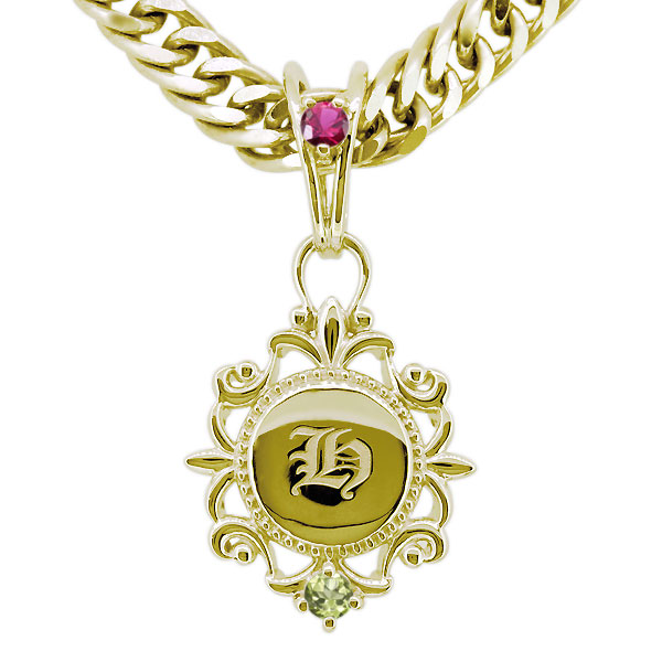 ネックレス メンズ 18金 18k イニシャル ルビー 喜平 ペンダント 送料無料 18金 18k ネックレス メンズ ペンダント イエローゴールド イニシャル 選べる誕生石 成人男性 成人 プレゼント おしゃれ Kossacklaw Com