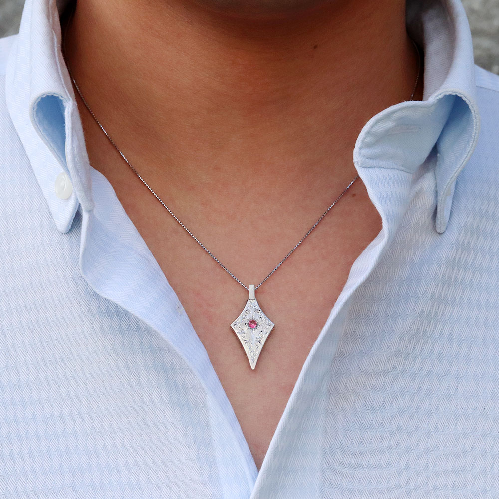 ネックレス メンズ 金 ゴールド 18k メンズネックレス 男性 誕生石 天然石 ペンダント 父の日 メンズジュエリー・アクセサリー 