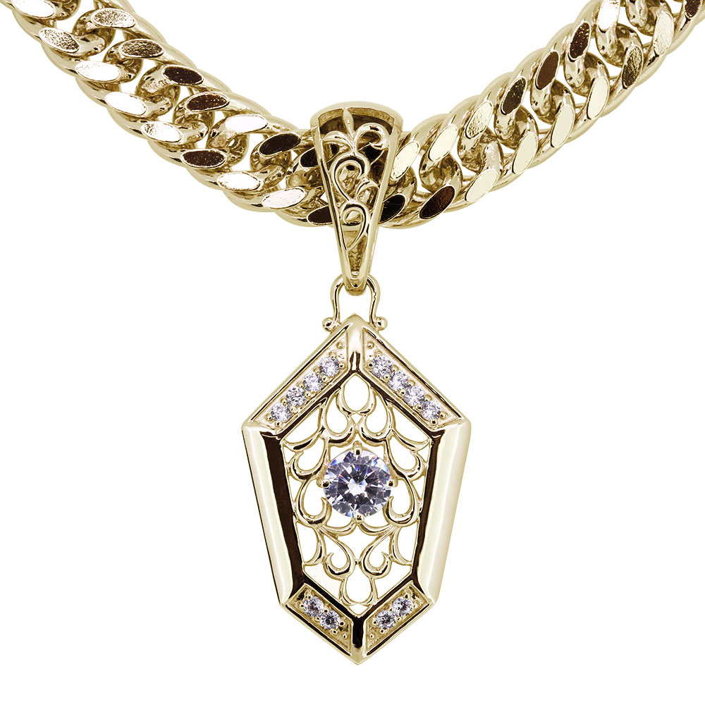 ファクトリーアウトレット ネックレス ダイヤモンド 0.5ct メンズ 18k