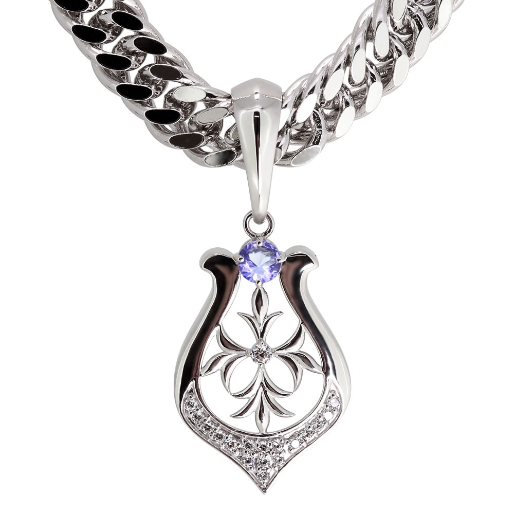 ネックレス 馬蹄 クロス プラチナ メンズ タンザナイト 12月誕生石 ペンダント 喜平 ホースシュー 十字架 父の日 2026|PLEJOUR 誕生石ジュエリー専門店