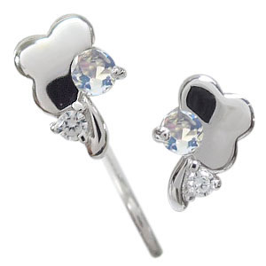 クローバー・ピアス・K10・ロイヤルブルームーンストーン・ピアス 25,425円