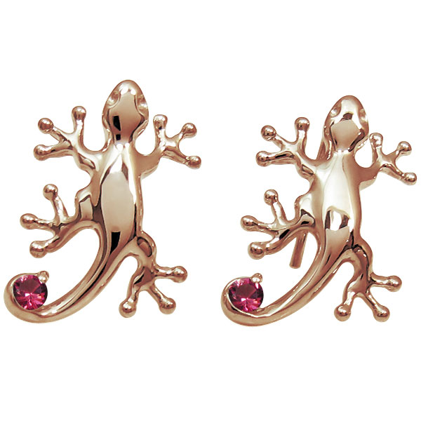 ヤモリピアス ルビー メンズピアス 外れにくい メンズピアス K18 父の日 2026|PLEJOUR 誕生石ジュエリー専門店