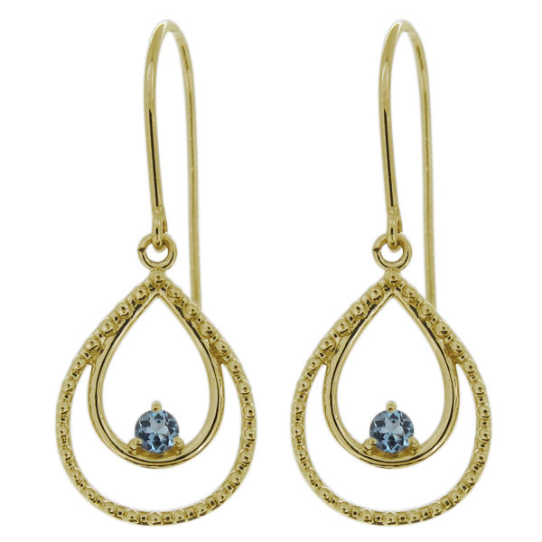 18金 揺れるピアス レディース 誕生石 選べる フックピアス K18 ミル打ち しずく 雫 ドロップ ピアス 女性 プレゼント 人気 可愛い 大人 ギフト 誕生日 記念日 贈り物｜PLEJOUR 誕生石ジュエリー専門店