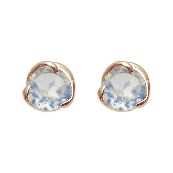 ロイヤルブルームーンストーン ピアス 一粒ピアス レディース K18 18金 レディース ジュエリー 妻 嫁 20代 30代 40代 ギフト プレゼント 母の日 2023