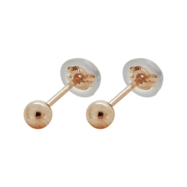丸玉 ピアス 3mm ボール セカンドピアス つけっぱなし レディース 両耳用 K10 ピンク イエロー ゴールド 母の日 2026|PLEJOUR 誕生石ジュエリー専門店