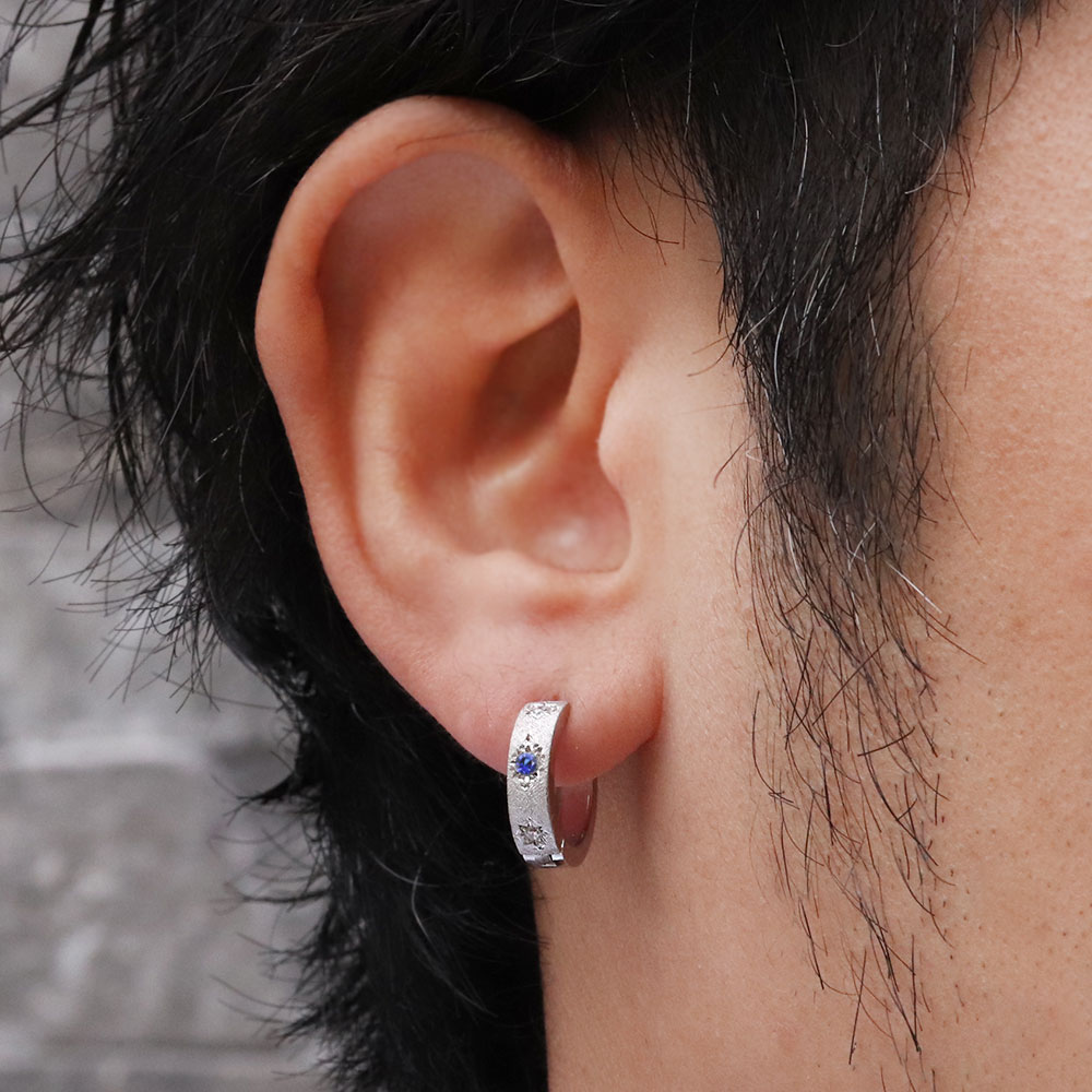 舗 フープピアス 片耳 シルバー925 16ｍｍ シンプル 中折れ式