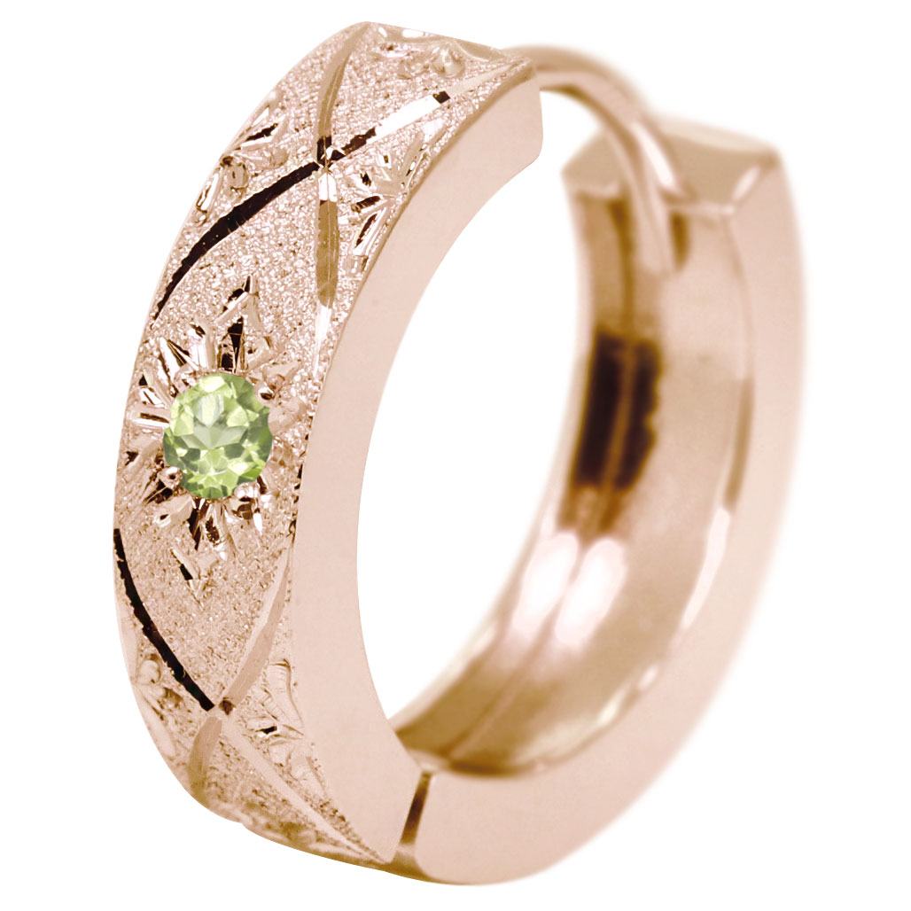 18金 ピアス メンズ リング フープピアス 片耳 18k ゴールド