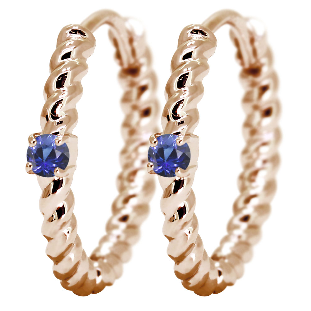 ピアス 18k フープピアス レディース 両耳用 18金 リングピアス 誕生石 選べる ひねり ロープ 縄 キャッチレス 小ぶり 普段使い おしゃれ 上品 シンプル 女性 プレゼント 誕生日 クリスマス ギフト