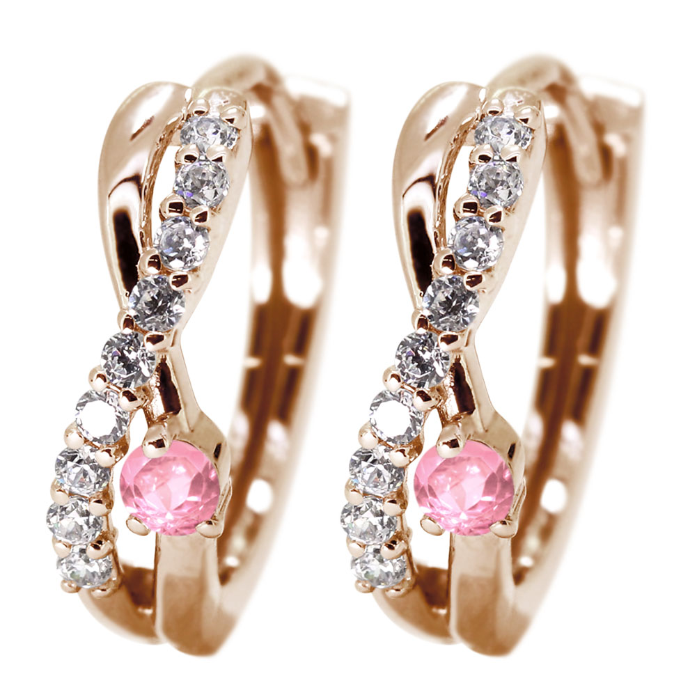 楽天市場】パライバトルマリン フープピアス レディース 10k 10金