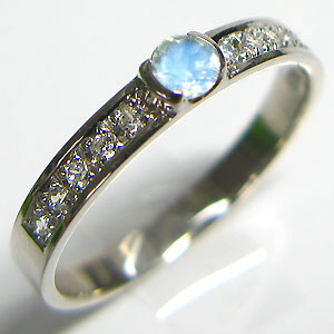 楽天市場】結婚指輪・ロイヤルブルームーンストーン・リング・マリッジ