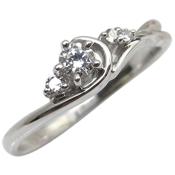 100％本物 ダイヤモンド エンゲージリング 18金 婚約指輪 一粒