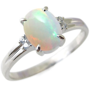 K10 オーバル 天然石 チェーンリング 10月誕生石オパール 楽天市場】10月誕生石 オパール 指輪 大粒 リング オーバル 18金