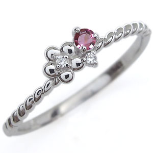 フラワー 花 レディース アクセサリー 誕生石 リング シルバー リング プレゼント 母の日 2026｜PLEJOUR 誕生石ジュエリー専門店