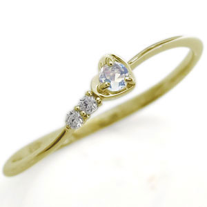 ハートピンキーリング ピンキーリング 誕生石 指輪 18金 18k 37,310円