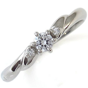 ダイヤモンドリング k18 シンプル リング 指輪