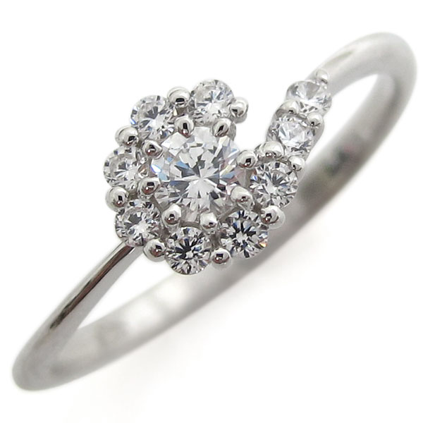 プラチナリング 結婚記念 ダイヤモンドリング 取り巻き 指輪｜PLEJOUR 誕生石ジュエリー専門店