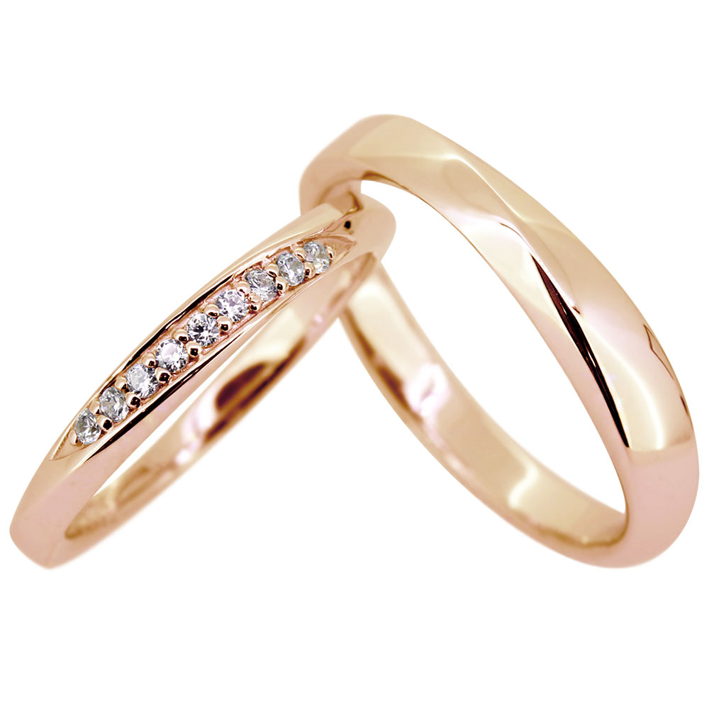 高評価！ 結婚指輪 マリッジリング ペア 2個セット ダイヤモンド